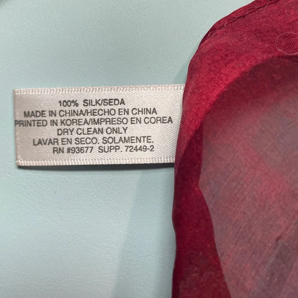 VTG J. FERRAR SILK SCARF